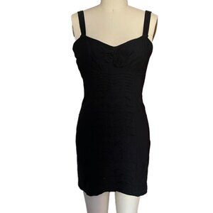 Classic Black Pleated Mini Dress